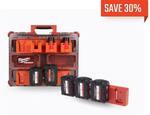 Milwaukee 18V 4 Unit Battery Holder and Pack out Attachment Combo $45.95 + Delivery ($0 with $150 Order) @ 48 Tools