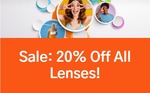20% off All Lenses & Free Delivery @ Total Contacts