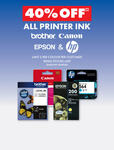 40% off All Ink (Brother, Canon, Epson, HP) + Delivery ($0 C&C/ in-Store) @ The Good Guys