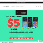 All Socks under $5 a Pair (RRP $15.95) + $9.50 Delivery ($0 with $50 Order) @ Statement Socks