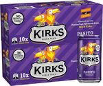 Kirks Soft Drink Multipack Cans 20 x 375ml Range $11.99 ($10.19 S&S) + Delivery ($0 Prime/ $39 Spend) @ Amazon AU