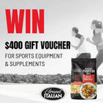 Win $400 Gift Voucher for Sports Equipment & Supplements from Grand Italian