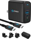 Zyron Powerpod 67W GaN 3 Charger + Travel Plugs + 2m Cable + Zipper Case $49.49 Delivered @ Zyron Tech Australia