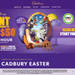 Win $50 Each Hour, or $10,000 Luxury Escapes Holiday Credit (Buy 2x Cadbury Easter Items from Coles) @ Cadbury
