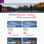 Virgin Australia Tasmania Flights: MEL ↔ Launceston $39, SYD ↔ Hobart $65, PER ↔ Hobart $175 and More @ Virgin Australia