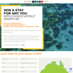 Win a $5,000 Choice Hotels Gift Voucher or 1 of 10 2-Night Choice Hotel Vouchers Worth up to $500 from Southern Cross Austrereo