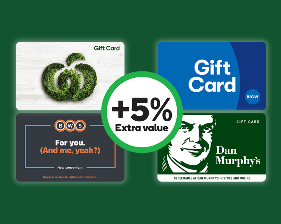 Get 5% Extra Value on Woolworths Supermarket, BIG W, Dan Murphy's and ...