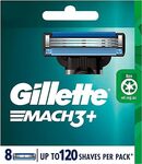 Gillette Mach3+ Replacement Cartridges 8 Count, $19.60 ($2.45/Count) + Delivery ($0 with Prime/ $59 Spend) @ Amazon AU