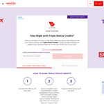 Triple Status Credits on Virgin Australia Flights (Activation Required, Excluding Codeshares) @ Velocity Frequent Flyer