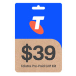 Telstra $39 Pre-Paid Sim Starter Kit - 5400 Points Delivered @ Telstra Plus