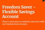 Freedom Saver Account 5.10% p.a. Interest on up to $250,000 Deposit Balance @ Australian Unity