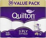 Quilton 3-Ply Toilet Tissue 36-Pack $18 ($16.20 S&S), 45-Pack $24.75 ($22.27 S&S) + Del ($0 with Prime/ $59 Spend) @ Amazon AU