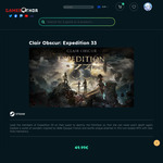 [PC, Steam] Clair Obscur: Expedition 33 Standard A$49.23, Deluxe A$67.39 @ Gamerthor