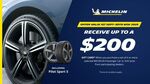 Purchase 4 Michelin Tyres from Participating Dealers & Receive up to $200 Gift Card @ Michelin