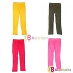 Cotton Legging Lady Ankle Length Trousers Candy Colors $3.29