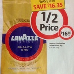 Half Price Lavazza Coffee Beans 1kg at Coles $16.35