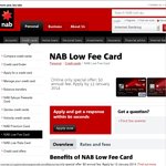 NAB Low Fee Card: $0 Annual Fee. Online Only