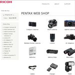 Pentax Australia Website - Lens 10% off, Camera 5% off
