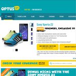 Bonus Pair of Adidas Trainers RRP $190 with Sony Xperia Z2 with an Optus Plan