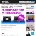 Win a Telstra Pre-Paid 4G My Pocket Wi-Fi Ultimate and dock from CyberShack valued $248.90
