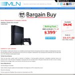 PlayStation 4 $399.95 + $29 Shipping = $428.95 @ MLN
