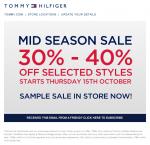 TOMMY HILFIGER - Mid Season Sale - up to 40% off Selected Styles
