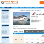 Carnival Cruises - Pack N Go - 12 Nights South Pacific $899 via Cruise Agency