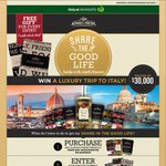 Win a Trip to Italy Worth $30,000 (Plus all Winners Receive A Tea Towel) - Purchase from Woolworths