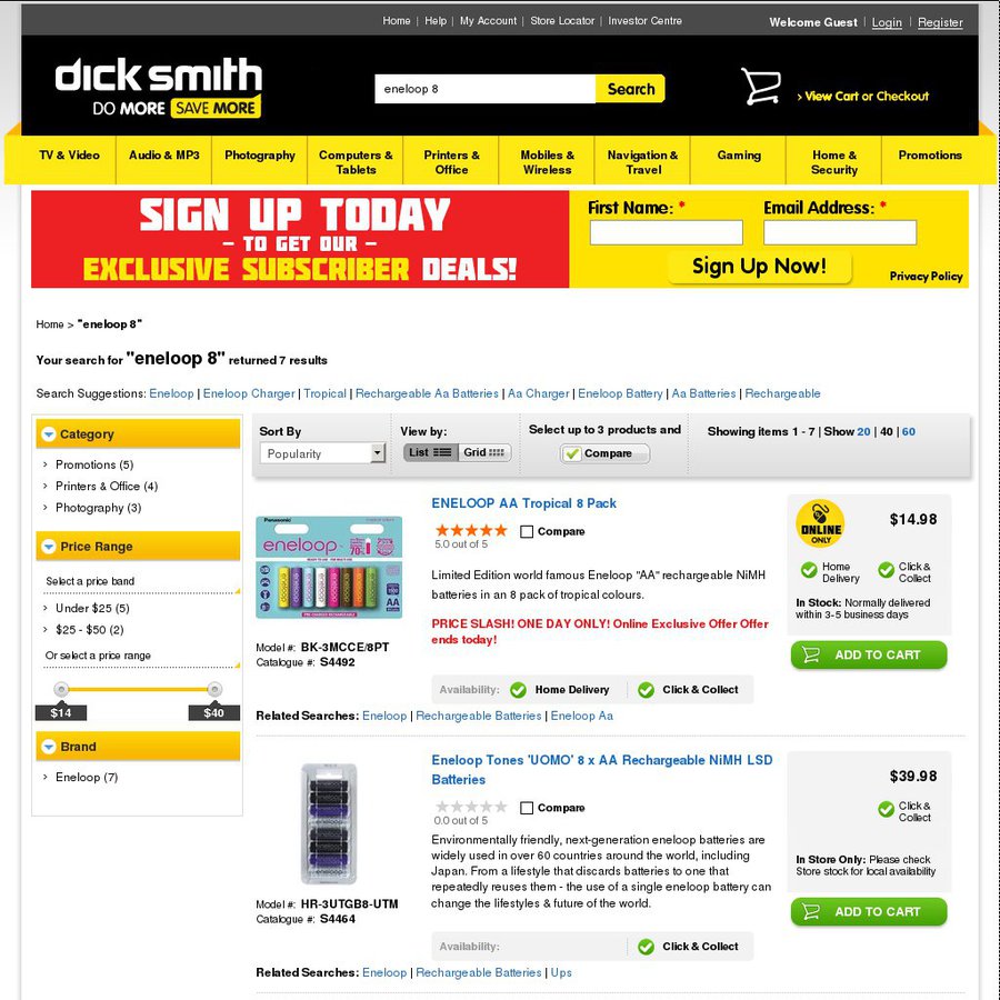 Dick Smith Online Eneloop Chocolate