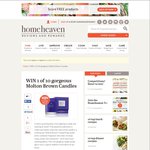 Win 1 of 10 Molton Brown Single Wick Candles from Home Heaven