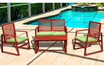 DealsDirect - 4 Piece Hardwood Patio Set - $149 ($134.10 with Coupon) (Free Ship to Select Areas)