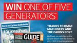Win 1 of 5 Generators Worth a Total of $4490 from QMAC Machinery and Cairns Post (QLD Only)