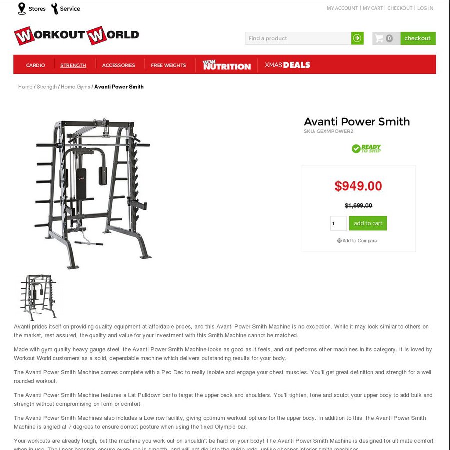 Avanti home gym discount manual