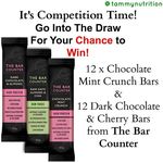 Win 12x Chocolate Mint Crunch Bars or 12x Dark Chocolate and Cherry Bars from The Bar Counter