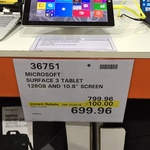 Microsoft Surface 3 128GB $699 @ Costco Docklands, VIC (Membership Required)