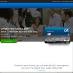 Citibank Rewards Platinum, 80,000 points on first spend, 0% pa for 12 months on balance transfers