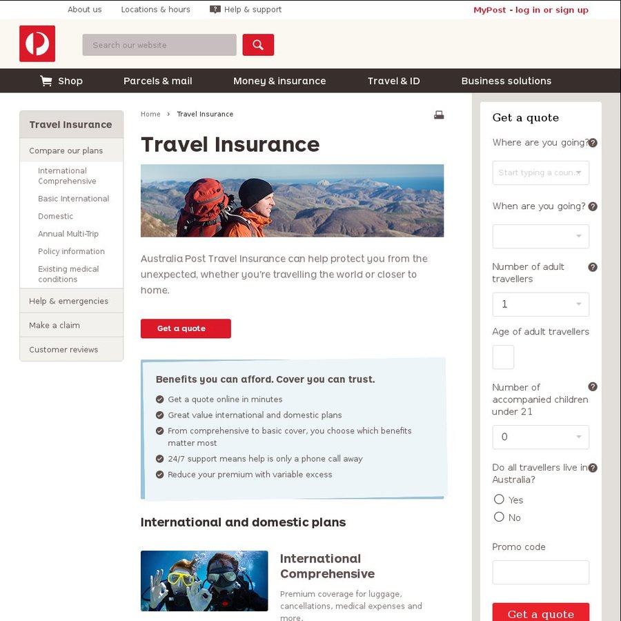 Australia Post Travel Insurance 10 Discount OzBargain