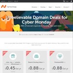 NameCheap Cyber Monday .com, .net or .org New Registrations @ USD$1.16/1st Year (~AUD$1.55) - 2am to 3am AEDT