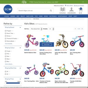 bigw boys bikes