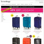 Strandbags up to 60% Off Original Price of Luggage, Additional Further Reductions on Selected Items