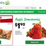 Australian Strawberries 250g Punnet $1.90 @ Woolworths