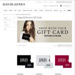 Receive a Bonus $25 David Jones Classic Gift Card* When You Purchase $250^ Worth of Classic Gift Cards Online
