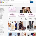 Spend $50/$100/$150 Get 10%/20%/30% off 25 Fashion & Beauty Retailers @ eBay