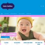 Baby Clothes, Accessories and More - 15% off Via Coupon Plus Free Shipping for $25 and up @ Baba Babbles