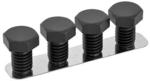 Flea Market Bolt Style Fridge Magnets - 4 Set (Black/Gold) $2 C&C @ JB Hifi