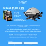 Win a Weber® Baby Q™ Premium Worth $329 & $50 Woolworths Gift Voucher from Ocean Chef