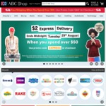 $2 Express Delivery (Save $7.50) @ ABC Shop