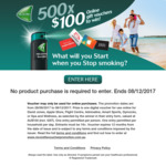 Win 1 of 500 $100 Gift Vouchers from Nicorette