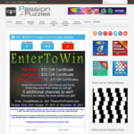 Win 1 of 12 Gift Certificates (CA$70/$35/$10) from Puzzle Master & Passion for Puzzles