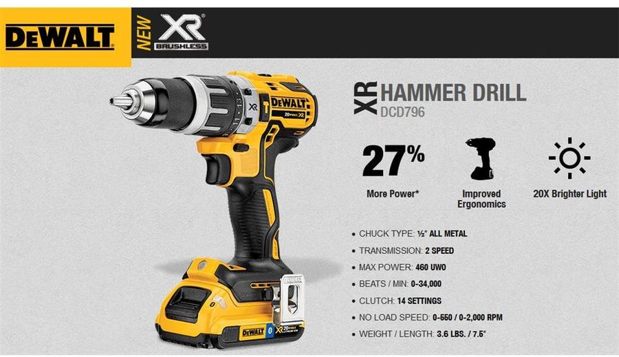 Dewalt DCD796TI 18v Drill Charger 1x 6.0ah Battery 185